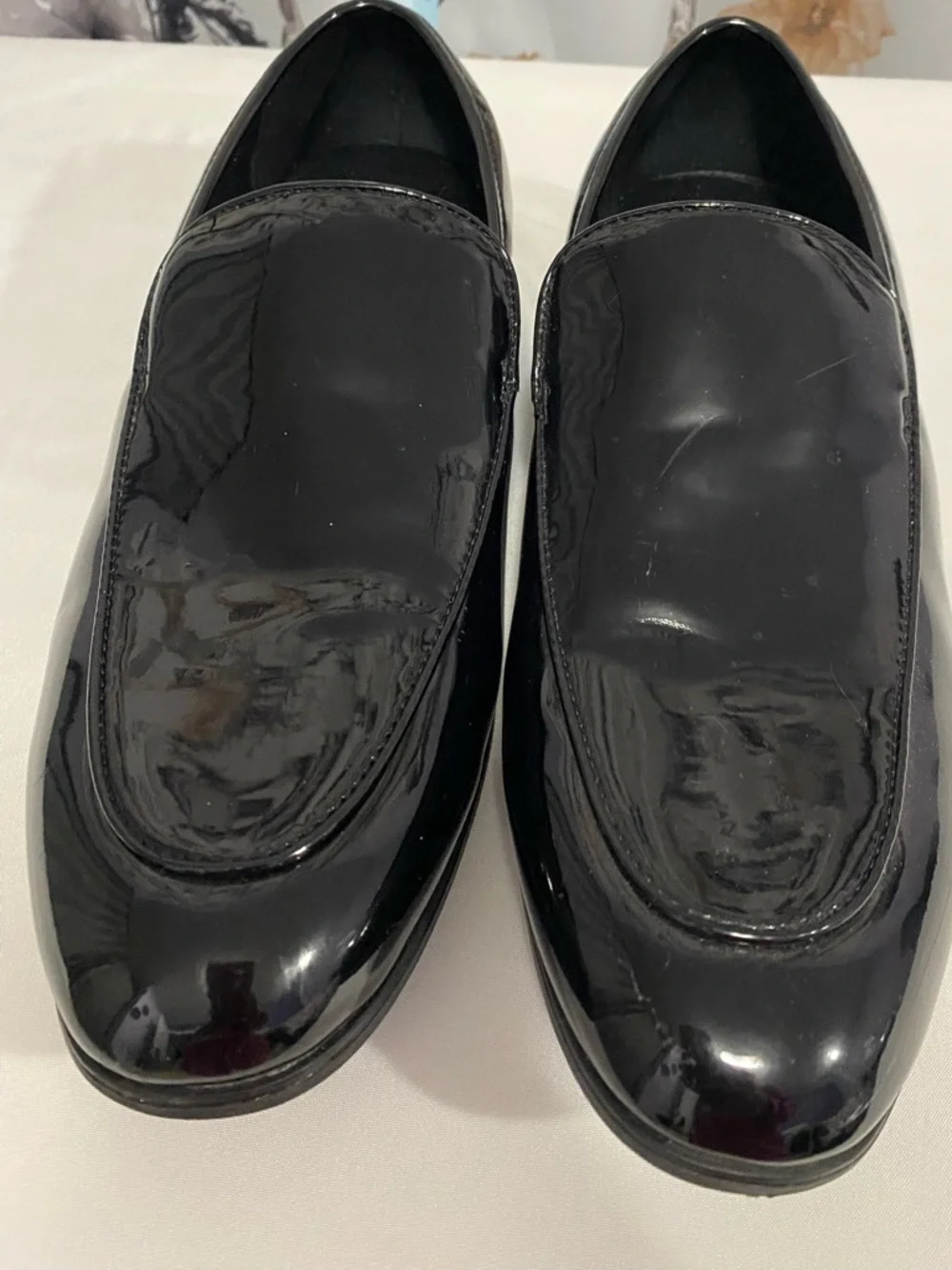 alfani men's dress shoes black Amazon.com | Alfani Mens Andrew Faux Leather Memory Foam Derby Shoes Black 8 Medium (D)